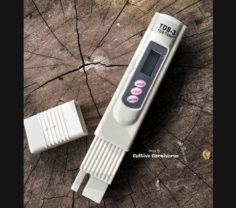 WATER QUALITY TESTER: Digital TDS / PPM meter for sale | Buy carnivorous plants and seeds online @ South Africa's leading online plant nursery, Cultivo Carnivores