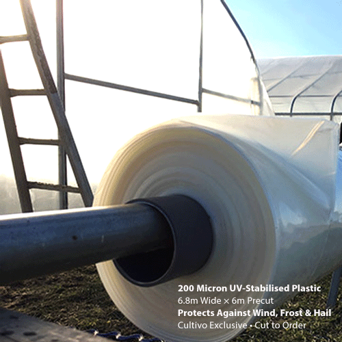 Buy 200 micron UV greenhouse plastic for polytunnels – available for sale in South Africa, cut to order