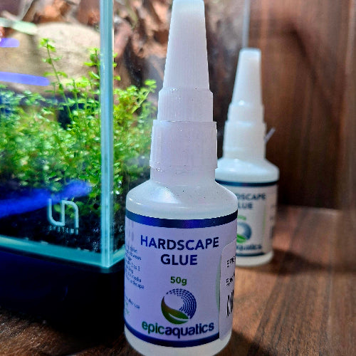 50g Hardscape Glue bottle for building terrarium hardscapes - bonds rocks, wood and décor securely in place
