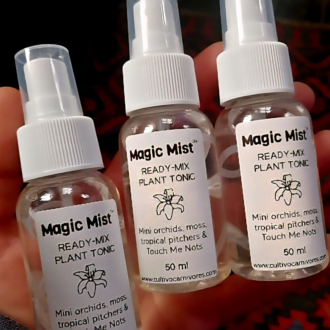 Magic Mist ready-mix plant tonic - 50ml spray for miniature orchids, tropical pitcher plant nepenthes, live moss and Touch-Me-Nots, South Africa