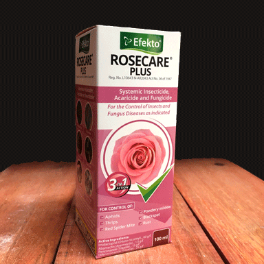 PEST CONTROL:  Efekto Rosecare PLUS * 3 in 1 * (systemic insecticide, araricide and fungicide)
