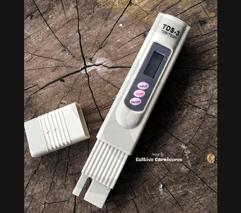 WATER QUALITY TESTER:  Digital TDS / PPM meter for sale | Buy carnivorous plants and seeds online @ South Africa's leading online plant nursery, Cultivo Carnivores